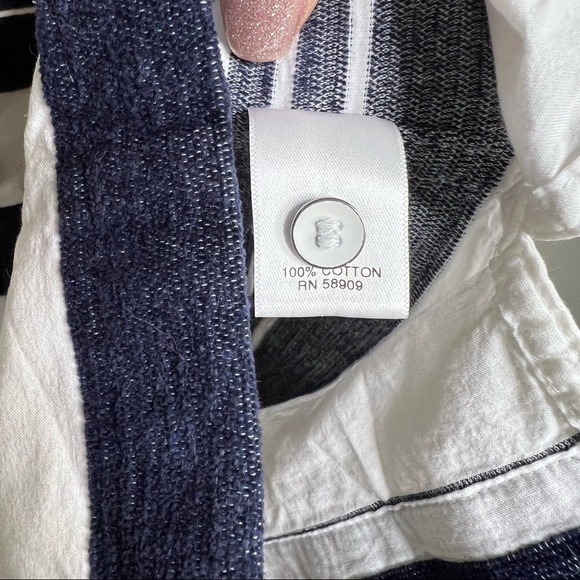 Murano Slim Fit Button Down Stripe Shirt - Picture 8 of 8